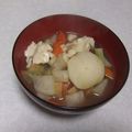 きらり流れ星's cooksnap of when they made 里芋と根菜味噌汁.