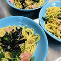 ☆maripei☆'s cooksnap of when they made きのことベーコンほうれん草の和風パスタ♪.
