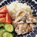 クック213XQ3☆'s cooksnap of when they made 簡単チキンライス　シンガポール風♪.