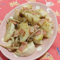 赤い電話's cooksnap of when they made カブとベーコンときのこのバター炒め.