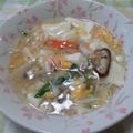 papepo☆'s cooksnap of when they made トロトロ～♪カニカマ豆腐卵スープ.