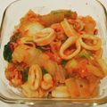 yokoyoko76's cooksnap of when they made イカと白菜の豆板醤炒め.