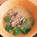 しろくお's cooksnap of when they made さば缶とレタスのみそ汁.