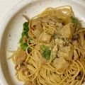 saku39717's cooksnap of when they made ✿里芋とキノコの❀味噌クリーム✿パスタ.