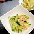 ルぴあ's cooksnap of when they made 節約料理♪鶏皮とキュウリの中華和え.