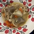 bonnet's cooksnap of when they made わが家の だんご汁・豚汁でも.