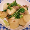 ととろ＆めい's cooksnap of when they made かぶと豚バラとチンゲン菜のオイスター炒め.