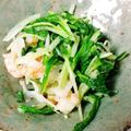 ☆てっぺい☆'s cooksnap of when they made 水菜と蓮根のペペロンチーノ風♪めっけ.
