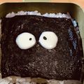 えさひろ☆'s cooksnap of when they made のり弁。キャラ弁。まっくろくろすけ。.