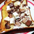 三人の天使ママ☆'s cooksnap of when they made マーマレードチョコチーズトースト.