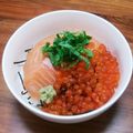 YCHキッチン's cooksnap of when they made イクラとサーモンの親子丼.