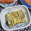 mmameco's cooksnap of when they made 残った蕎麦リメイク☆卵焼き☆お弁当にも.