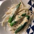 ベティ３'s cooksnap of when they made もやしとオクラのマヨポン酢和え。副菜に。.