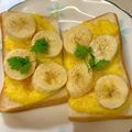 あい♪らんど's cooksnap of when they made 朝食☆バナナカスタードパイ風トースト.
