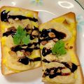 あい♪らんど's cooksnap of when they made チョコバナナカスタードトースト❤.