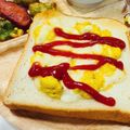 choco831's cooksnap of when they made カレー粉&チーズのスクランブルエッグ.
