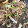 大阪のちゃーちゃん's cooksnap of when they made 旨辛＊小松菜と牛肉の炒め物.