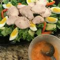 saki1010's cooksnap of when they made 鶏ハムのリースサラダ人参ドレッシング.