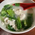 クックY54KSS☆'s cooksnap of when they made 小松菜と豆腐の♡優しい旨塩味スープ♡.