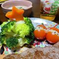 しまちょ★'s cooksnap of when they made ☆簡単！可愛い！クリスマスサラダプレート.