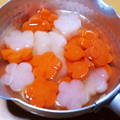 ruris7's cooksnap of when they made ねじり梅の煮物＊型抜き後の人参も活用♪.