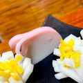 ＊あんずあん＊'s cooksnap of when they made 簡単に☆かまぼこ飾り切り「うさぎ」.