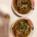 まいたけさん↑'s cooksnap of when they made 激安＆簡単！梅入り山菜そば.