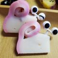 ぐでまる。's cooksnap of when they made 蒲鉾でかたつむり✿飾り切り✿（キャラ弁）.