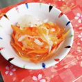 かずのか～ちゃん's cooksnap of when they made 酸味の少ない☆紅白なます☆少量だけ.
