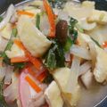 たぬとん's cooksnap of when they made 根菜、きのこ、ちくわの味噌うどん.