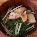 YumiYummyy's cooksnap of when they made 清まし仕立ての水菜のお雑煮.