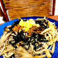 ＊あんずあん＊'s cooksnap of when they made ＊納豆と秋のきのこ和風パスタバター風味＊.