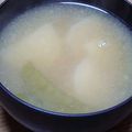 ﾋﾟﾛﾐ♡'s cooksnap of when they made 絹さやとじゃが芋★味噌汁.