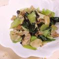 maeとも's cooksnap of when they made チンゲン菜と豚の醤油炒め.