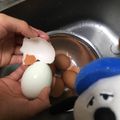 め目め's cooksnap of when they made つるんっと剥けるゆで卵！.