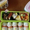 ひよママぴっこ's cooksnap of when they made クリスマス 雪だるま弁当 幼稚園.