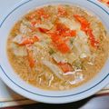 はるにゃ❀'s cooksnap of when they made **インスタント味噌チーズラーメン**.