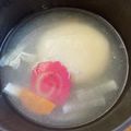 kinkinsan's cooksnap of when they made 子供が初めて作ったお雑煮.
