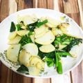 りょーこ0520's cooksnap of when they made ジャガイモとアスパラ菜のガーリック炒め.
