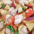 クックQM4I87☆'s cooksnap of when they made 鶏肉とサツマイモの甘酢炒め.