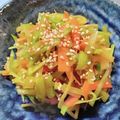 ぷらむ♪'s cooksnap of when they made 捨てないで！ブロッコリー芯の皮でキンピラ.