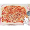 まめあ☆'s cooksnap of when they made 発酵いらず★トースターでもちふわピザ！.
