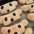 わはは猫's cooksnap of when they made ウインナーくわえた犬？！ホットドッグ～♪.