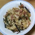 みぃくんのママ's cooksnap of when they made フライパン１つで❤山菜とベーコンピラフ♬.
