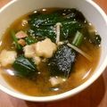 ⭐喜三郎⭐'s cooksnap of when they made ほうれん草と野菜の麩の味噌汁.