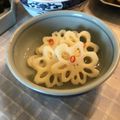 Hoink's cooksnap of when they made 酢れんこん♡花れんこん.