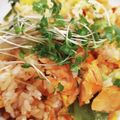 かじゅえる's cooksnap of when they made 【業スー】鮭レタスチャーハン.