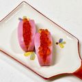にきけん's cooksnap of when they made ちょっと華やかに♪蒲鉾のいくら詰め.