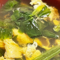 みずまんじゅう♪'s cooksnap of when they made 簡単♡ほうれん草とふわふわ卵のお吸い物.