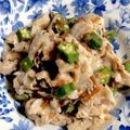 大減量成功ママ's cooksnap of when they made 豚しゃぶの梅おくら和え.